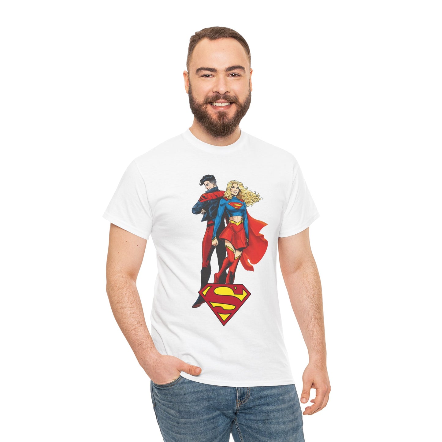 Supergirl & Superboy T-Shirt - Dan Mora Art - DC Comics