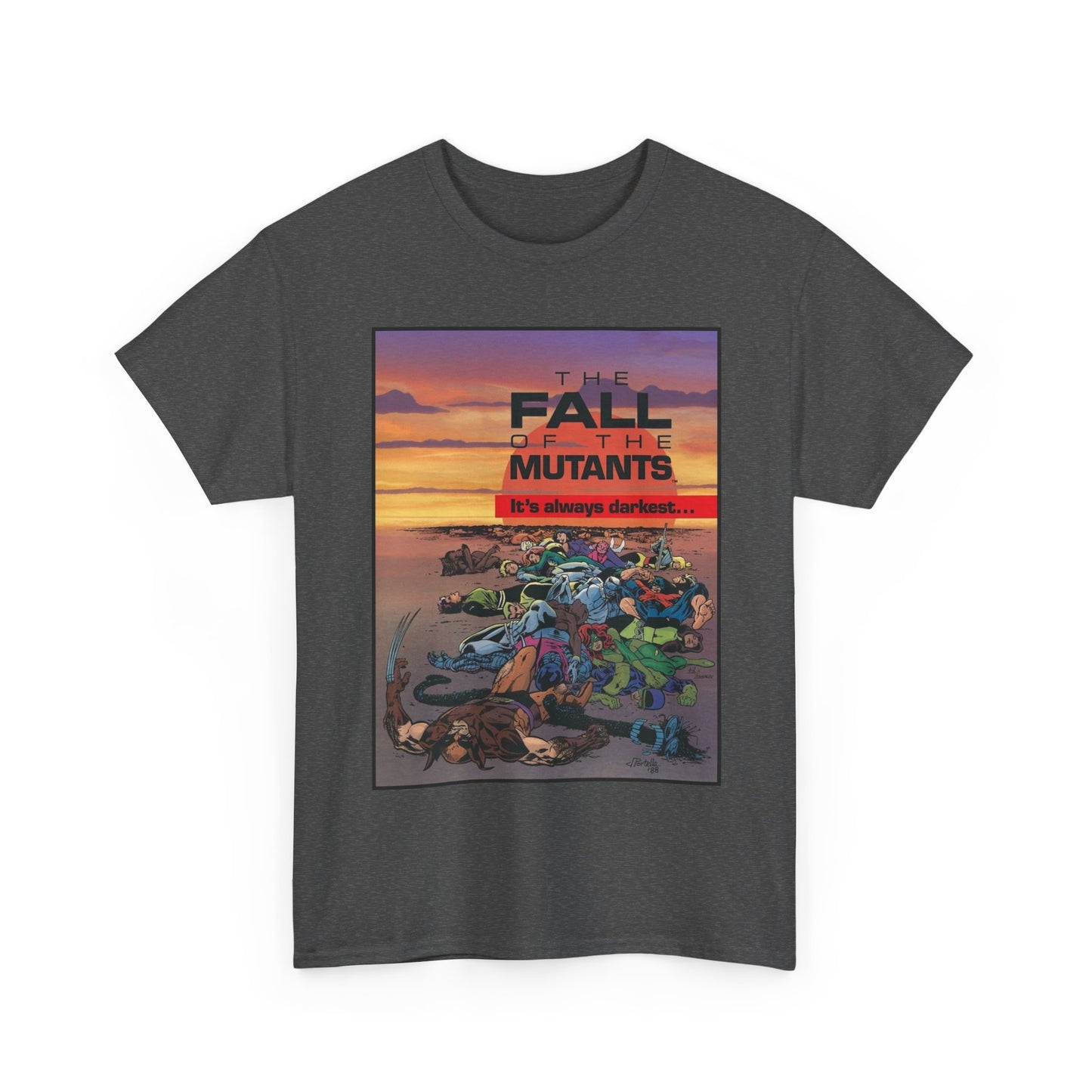 X-Men T-Shirt - Alan Davis Art - Fall of the Mutants Ad - Marvel Comics