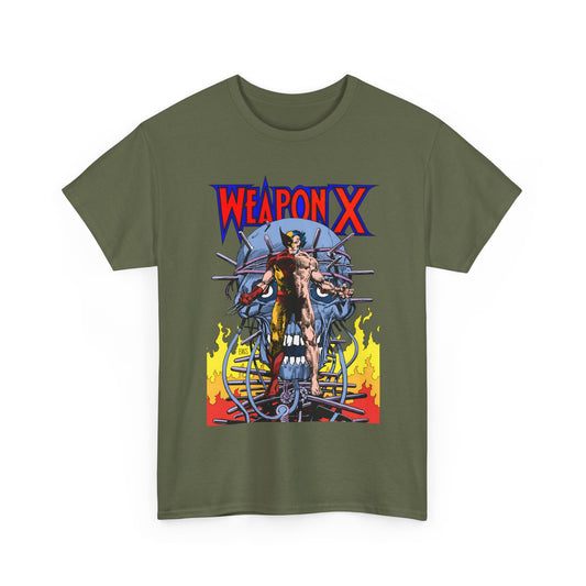 Weapon X T-Shirt - Barry Windsor-Smith Art - Wolverine Origin Story Before He Joined the X-Men - Logan, Mutant Leader - Marvel Comics