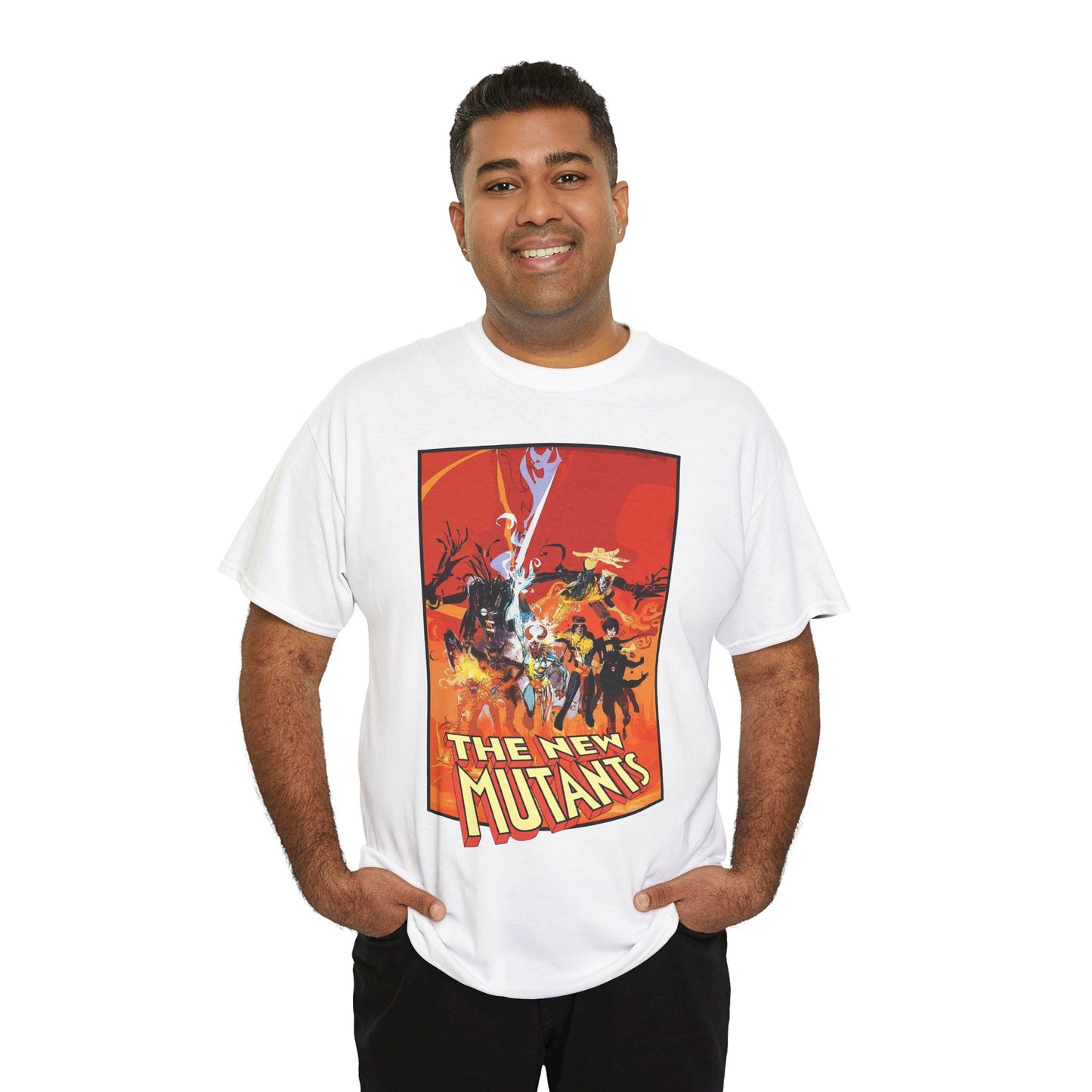 New Mutants T-Shirt - Bill Sienkiewicz Art - Marvel Comics - Magik, Warlock, Cannonball, Wolsbane, Sunspot