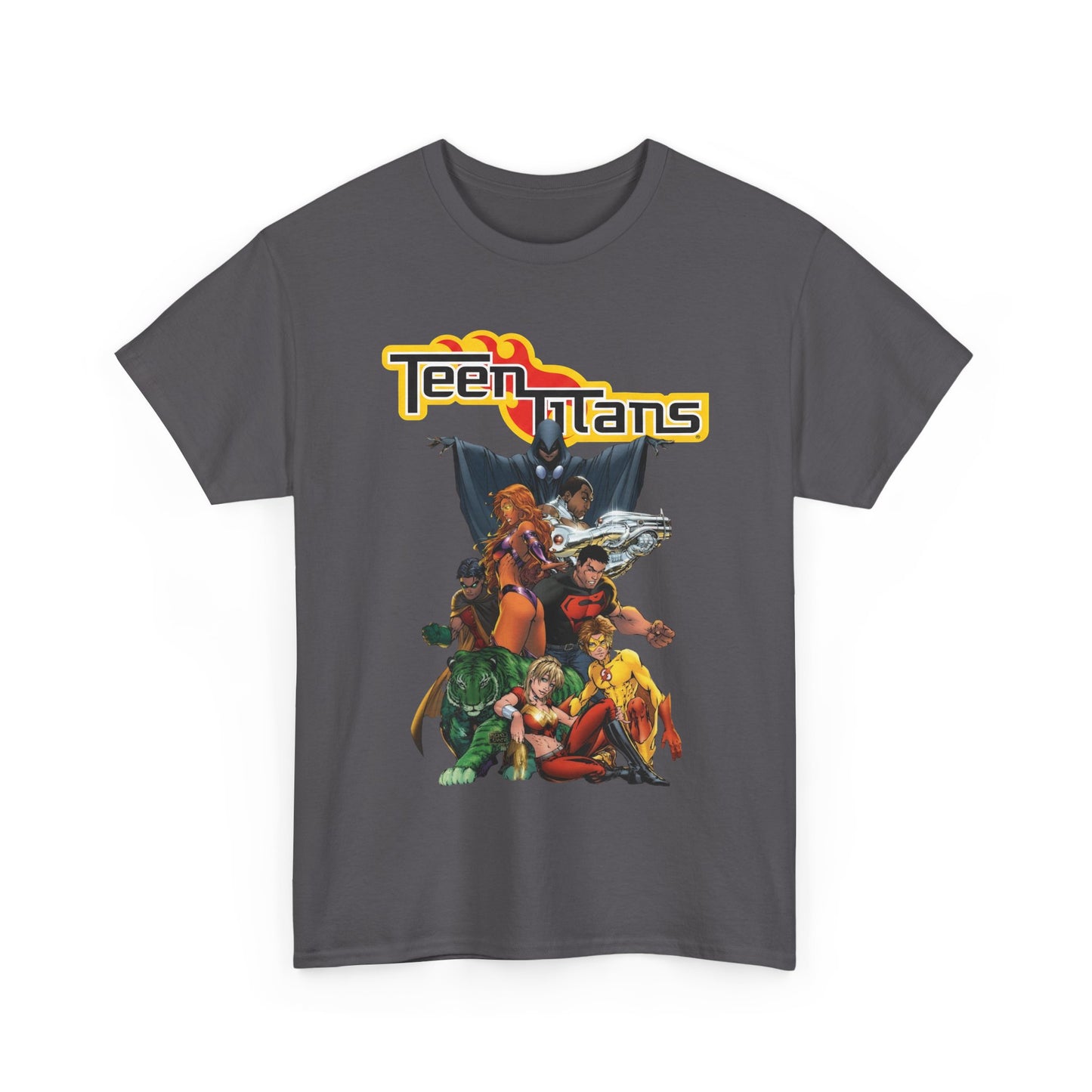 Teen Titans T-Shirt - Michael Turner Art - Cyborg, Raven, Wonder Girl, Superboy, Robin, Starfire - DC Comics