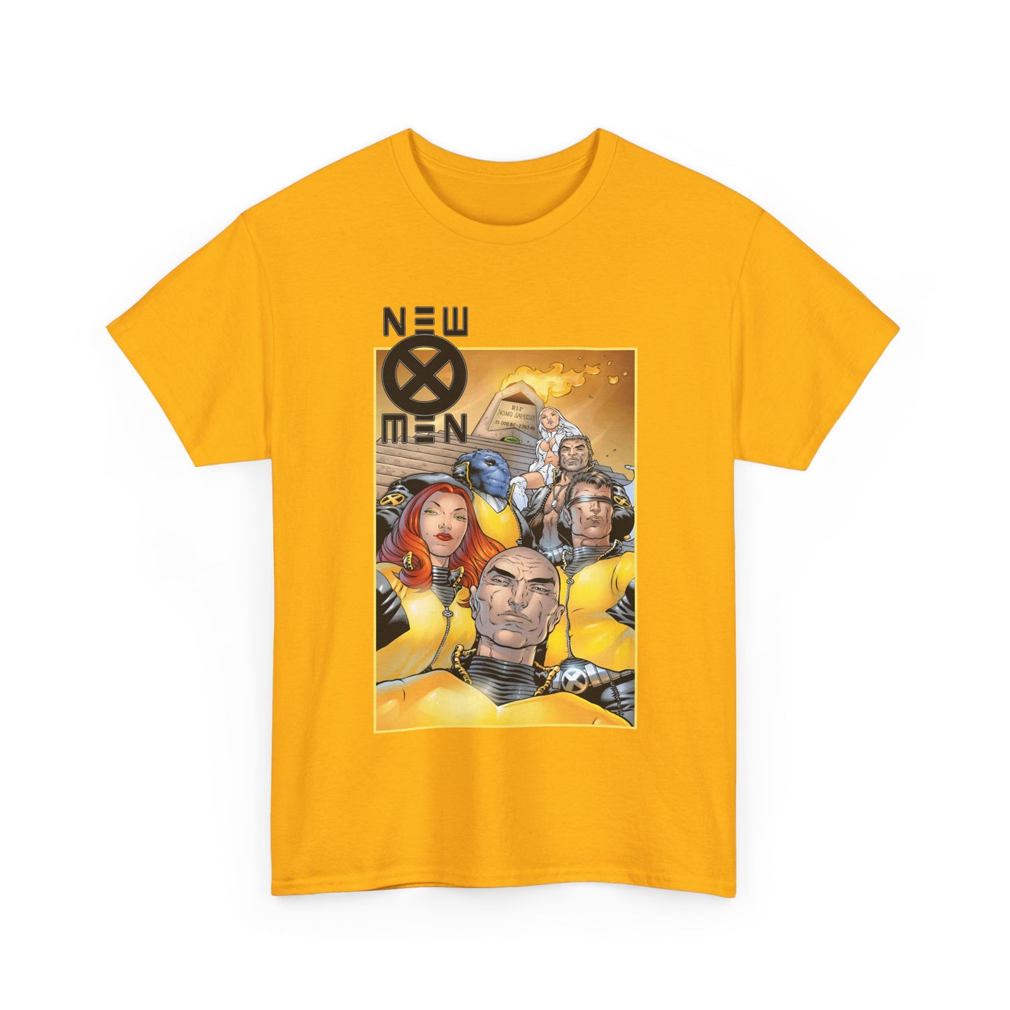 New X-Men T-Shirt - Frank Quitely Art - Cyclops, Jean Grey, Wolverine, Emma Frost, Beast, Professor X - Grant Morrison Run - Marvel Comics