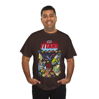 New Teen Titans T-Shirt - George Perez Art - #8 Cover - A Day in the Life - Robin, Wonder Girl, Cyborg, Starfire, Raven, Changeling, Kid Flash - DC Comics