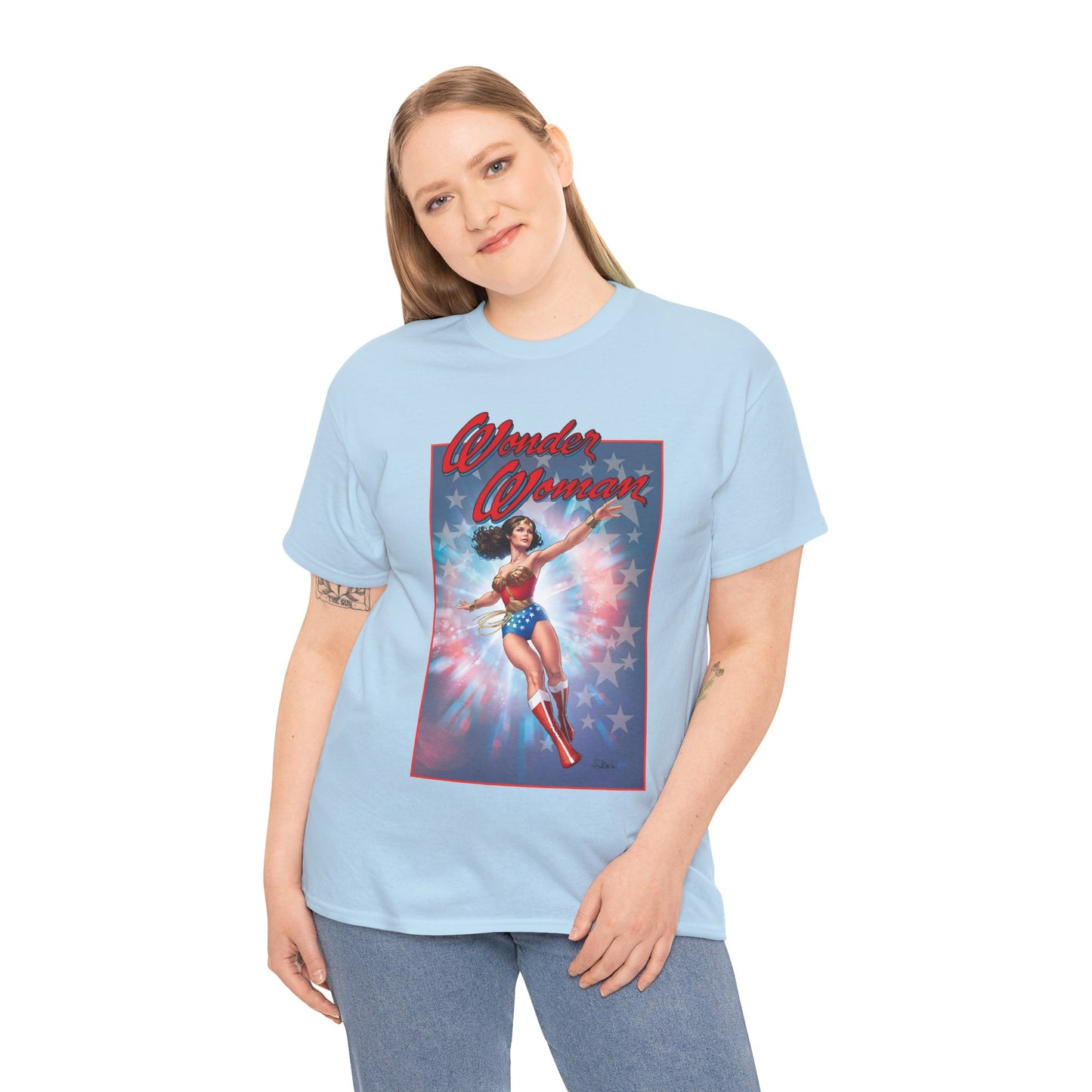 Wonder Woman '77 T-Shirt - Nicola Scott Art - Comic Book Based on the 1970s TV Series with Lynda Carter - DC Comics