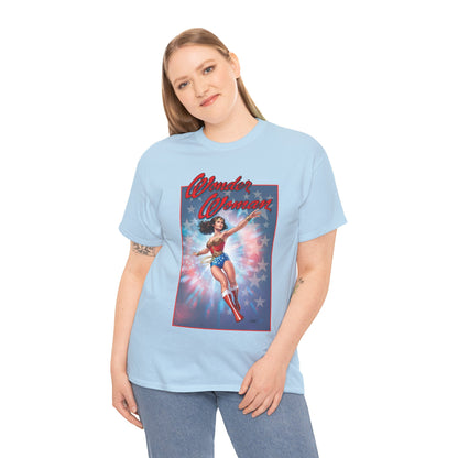 Wonder Woman '77 T-Shirt - Nicola Scott Art - Comic Book Based on the 1970s TV Series with Lynda Carter - DC Comics