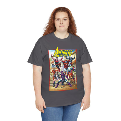 West Coast Avengers T-Shirt - Todd Nauck Art - Hawkeye, Iron Man, Wonder Man, Tigra, Vision - Marvel Comics