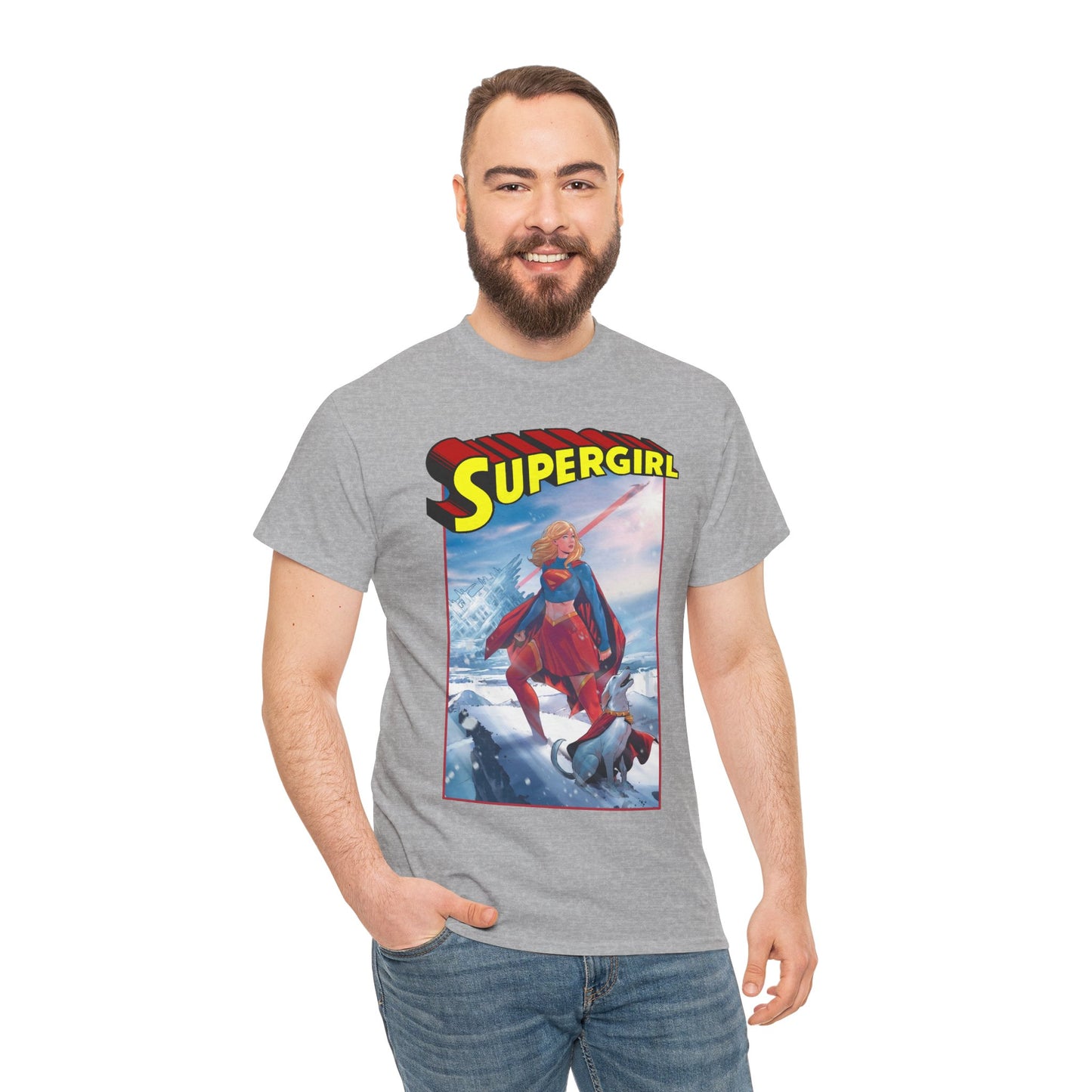 Supergirl & Krypto T-Shirt - Lucas Meyer Art - New 2026 Movie with Milly Alcock - DC Comics