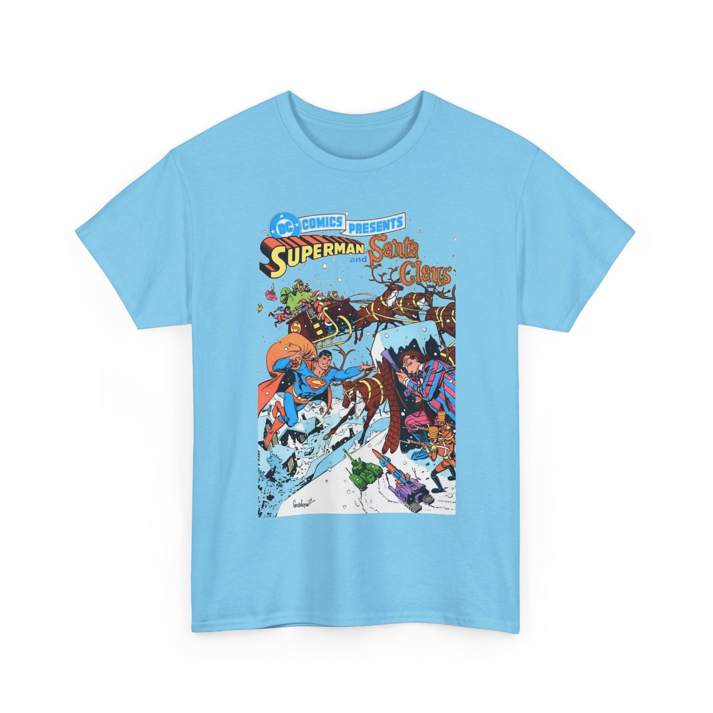 Superman & Santa Claus T-Shirt - José Luis García-López Art - DC Comics Presents #67 - Vs. Toyman