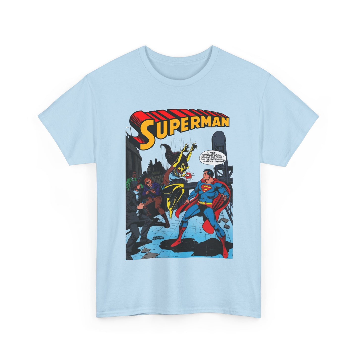 Superman T-Shirt - Ross Andru Art - First Appearance of Vixen in Action Comics #521 - DC Comics