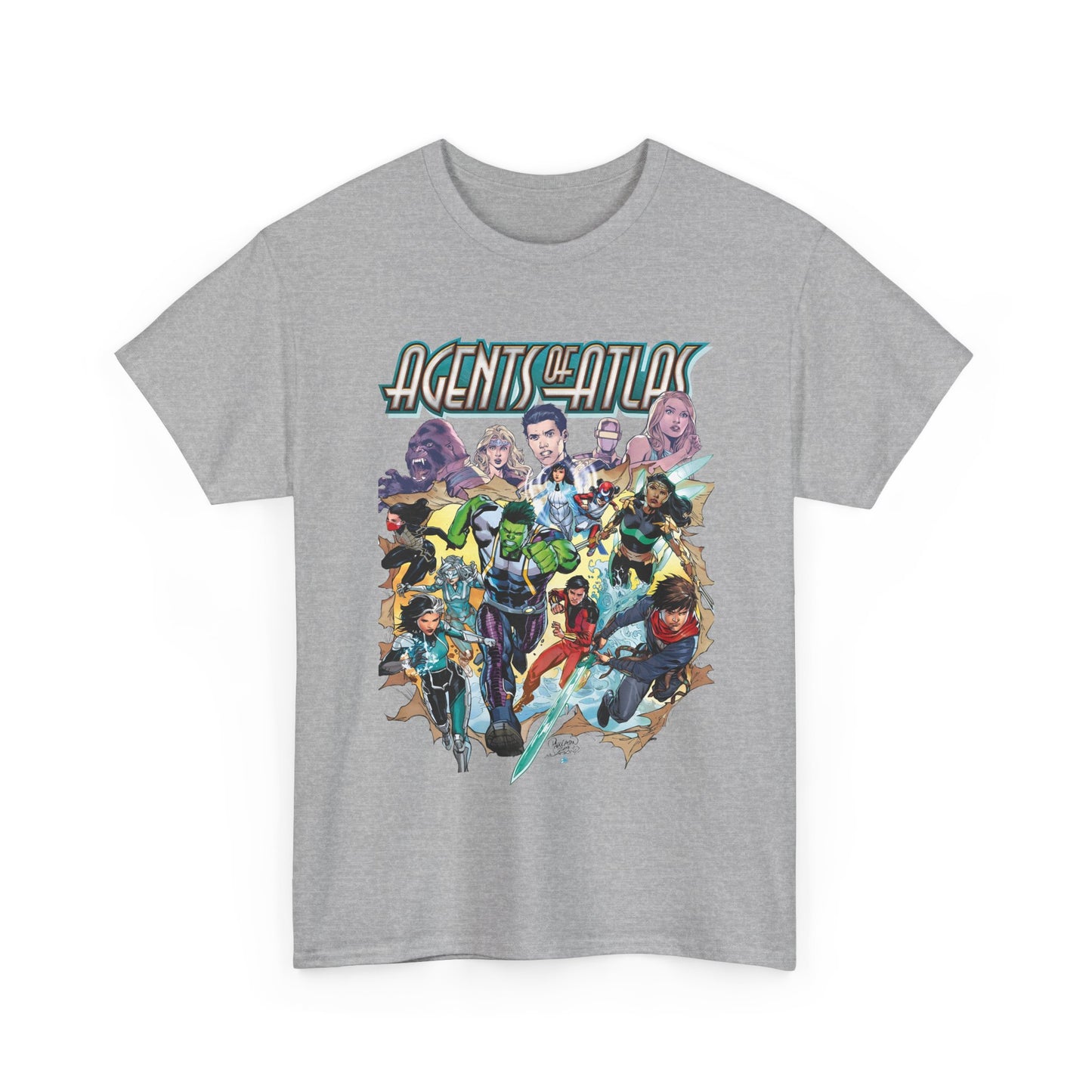 Agents of Atlas T-Shirt - Shang-Chi, Silk, Aero, Luna Snow - Marvel Comics