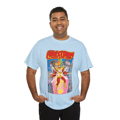 Fury of Firestorm T-Shirt - Pat Broderick Art - The Nuclear Man - Ronnie Raymond, Professor Martin Stein - DC Comics