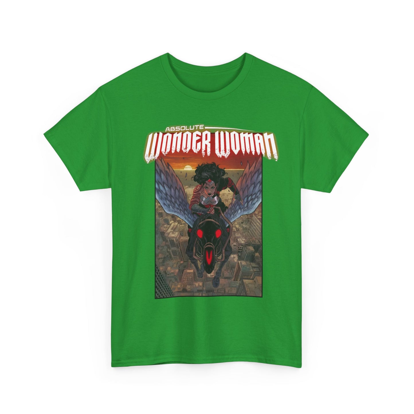 Absolute Wonder Woman T-Shirt - Hayden Sherman Art - DC Comics All-In - Raised in Hell by Circe - Riding Pegasus