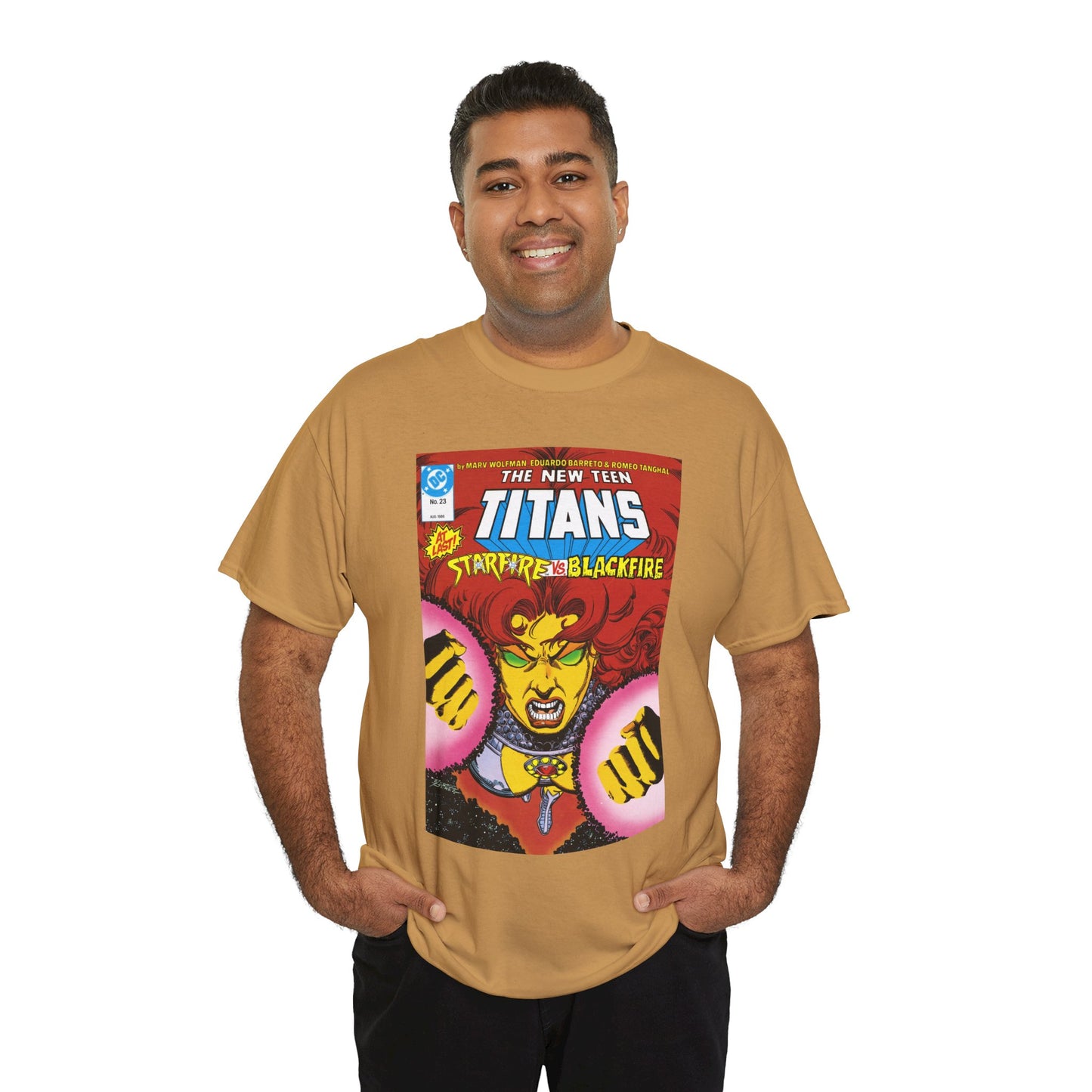 Starfire T-Shirt - George Perez Art - New Teen Titans #23 Cover - DC Comics