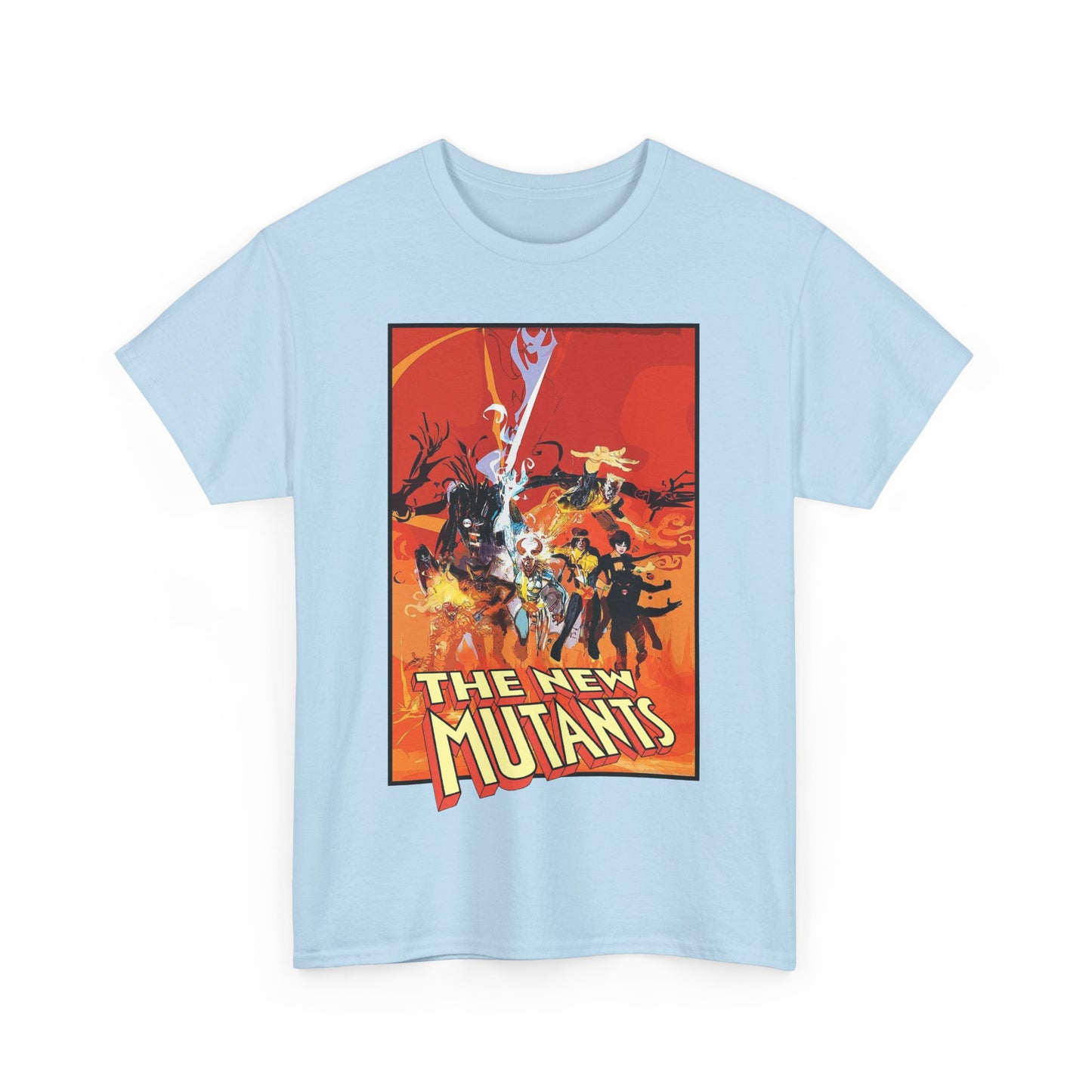 New Mutants T-Shirt - Bill Sienkiewicz Art - Marvel Comics - Magik, Warlock, Cannonball, Wolsbane, Sunspot