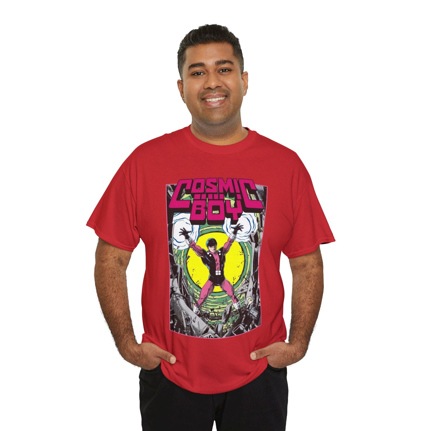 Cosmic Boy T-Shirt - Steve Lightle Art - Legion of Super-Heroes Founding Member - DC Comics