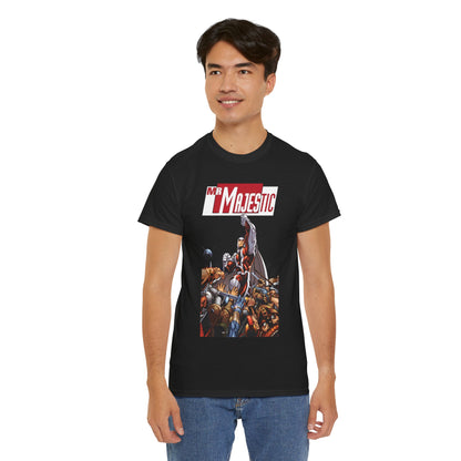 Mr. Majestic T-Shirt - Ed McGuiness Art - Flying Above His Attackers - DC/Wildstorm Comics