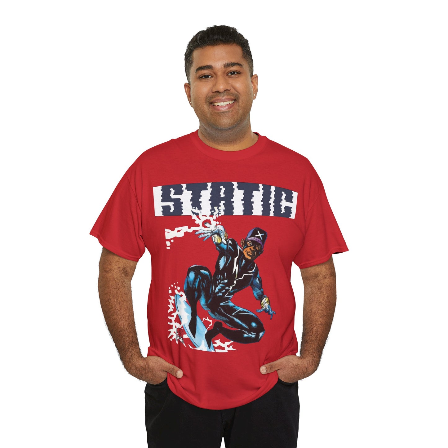 Static T-Shirt - Denys Cowan Art - DC Comics, Milestone Media - Shock to your System