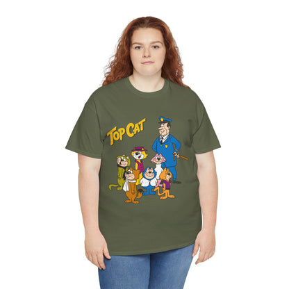 Top Cat & His Gang T-Shirt - Popular Hanna-Barbera 1960s TV Cartoon - Brain, Spook, Benny the Ball