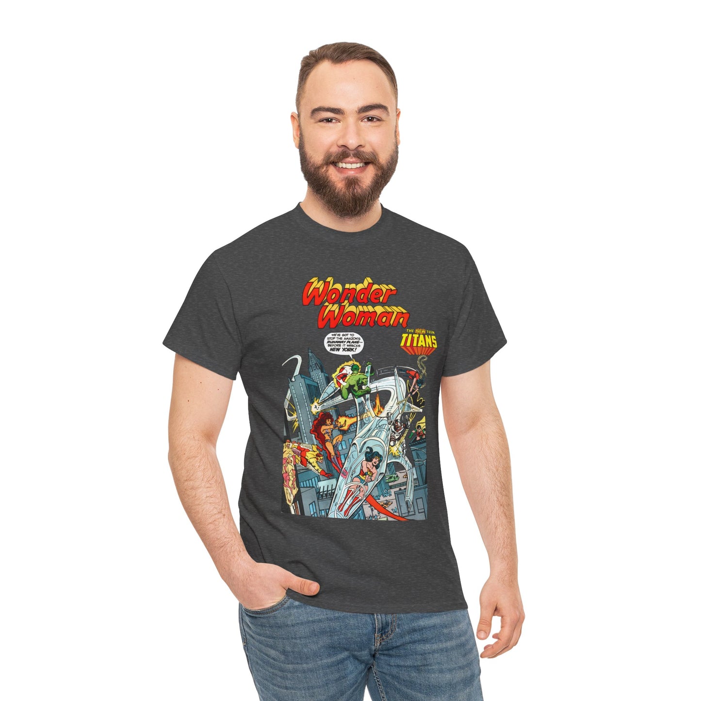 Wonder Woman/New Teen Titans T-Shirt - Ross Andru Art - Wonder Girl, Starfire, Cyborg, Raven - #287 Cover Art - DC Comics