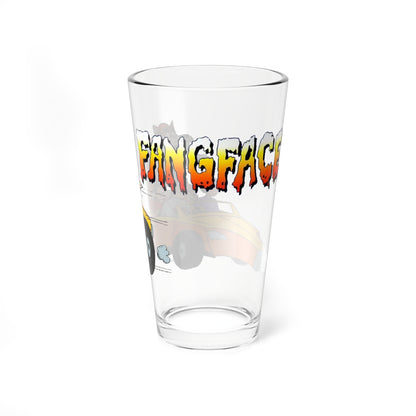 Fangface Pint Glass, 16oz - Ruby-Spears Saturday Morning Cartoon - Puggsy, Biff