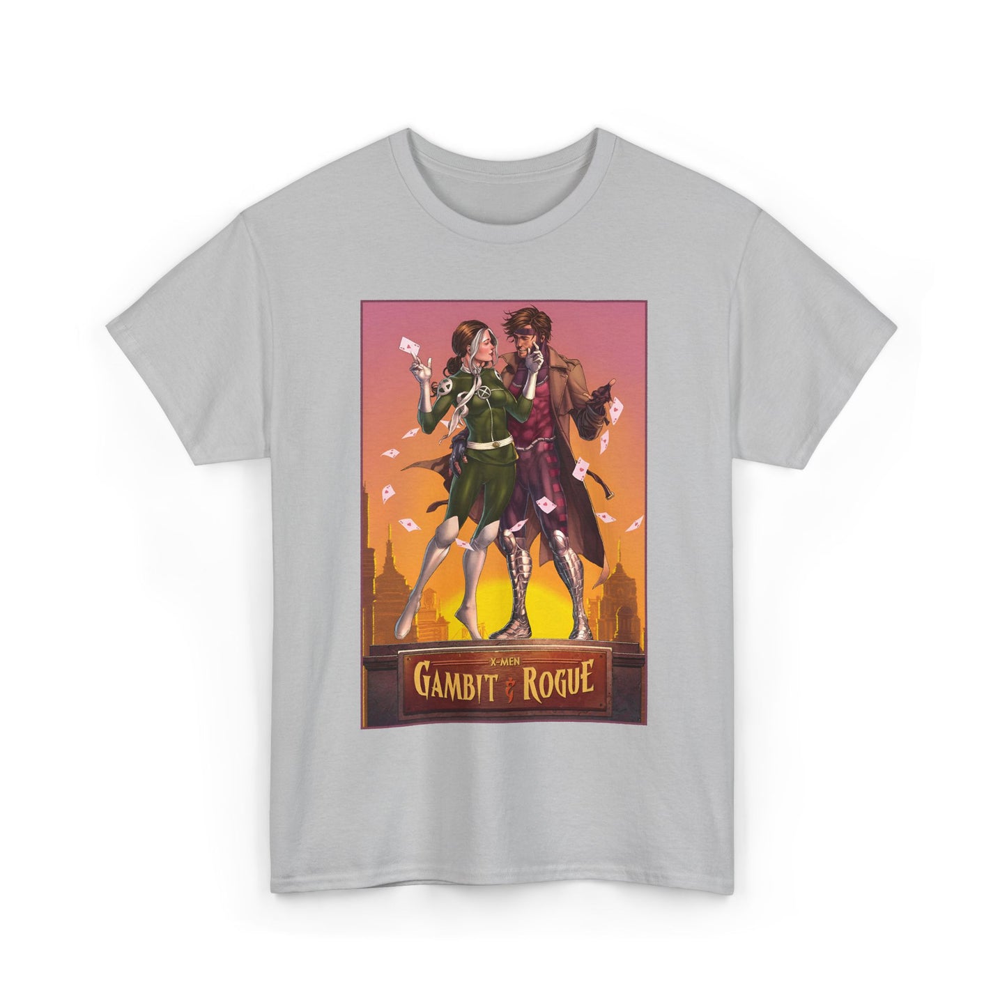 Gambit & Rogue T-Shirt - Mike Choi Art - Popular X-Men Members - Marvel Comics