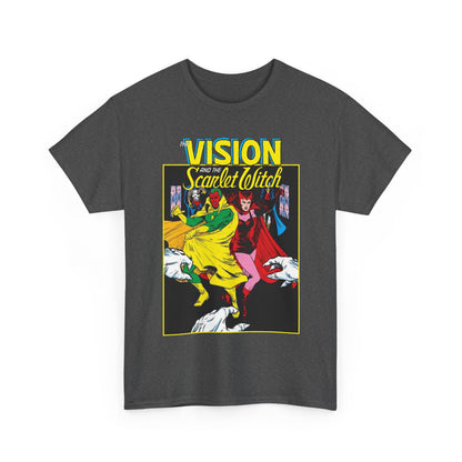 Vision & Scarlet Witch T-Shirt - Avengers Members - 1985 Cover Art - Marvel Comics