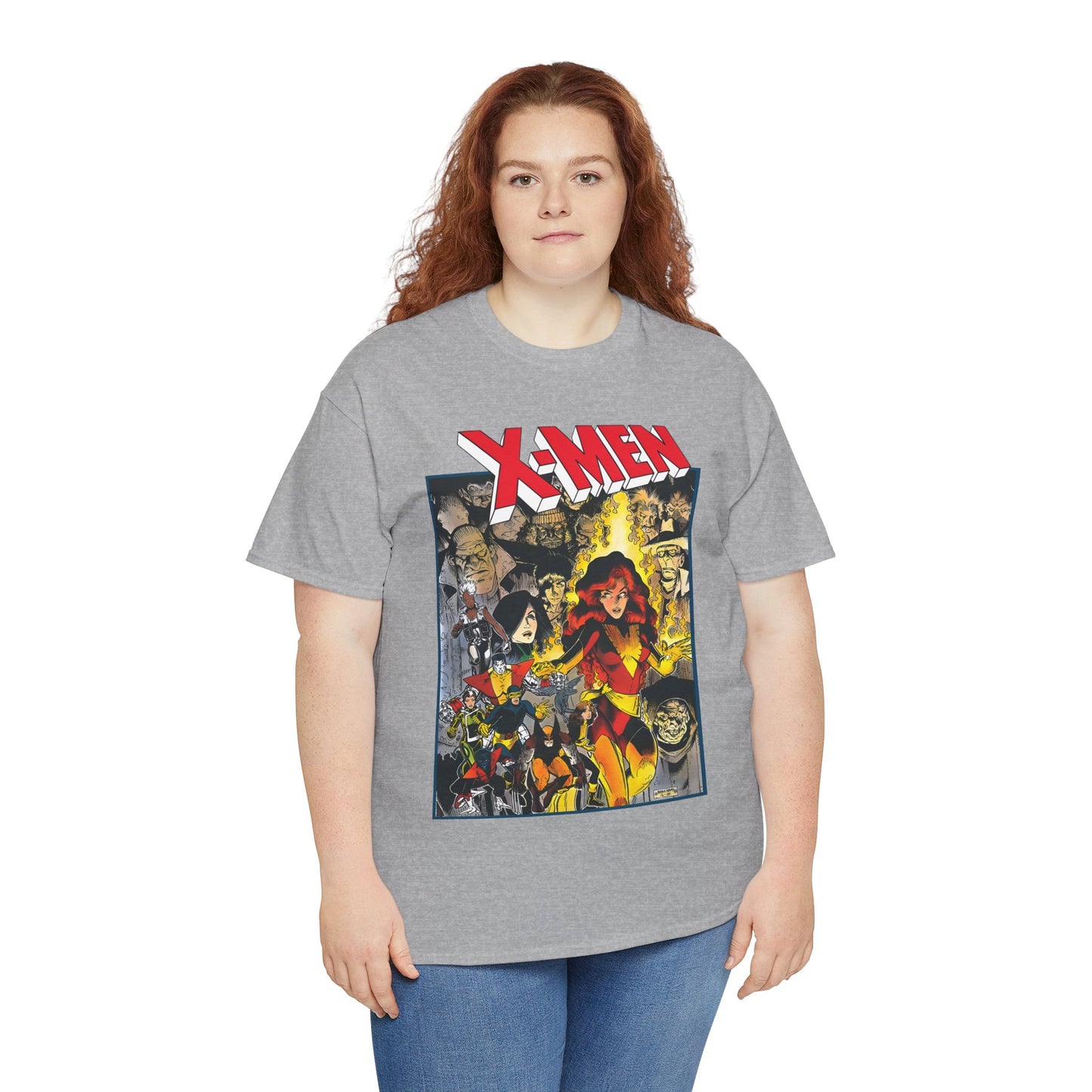 Uncanny X-Men T-Shirt - Arthur Adams Art - Dark Phoenix: From the Ashes Story - Storm, Cyclops, Wolverine, Rogue, Colossus, Nightcrawler - Marvel Comics