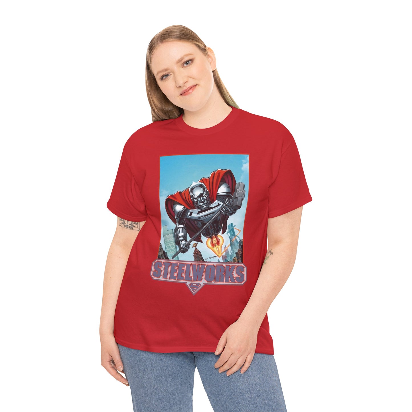 Steelworks T-Shirt - Jon Bogdanove Art - John Henry Irons - Superman Family - DC Comics