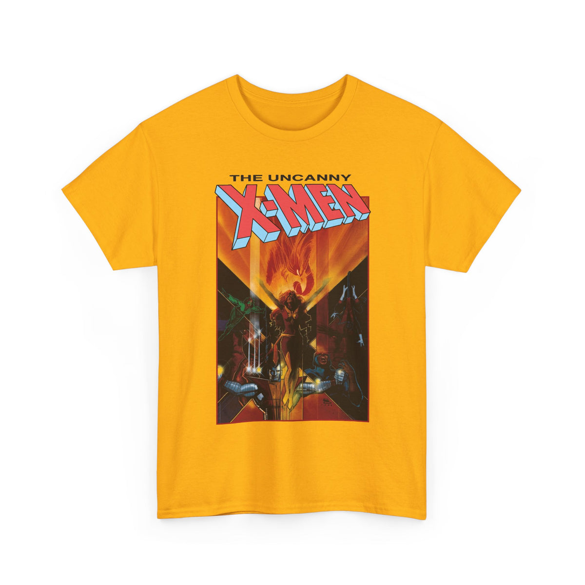 Uncanny X-Men T-Shirt - Bill Sienkiewicz Art - Phoenix, Cyclops, Colossus, Wolverine - Marvel Comics