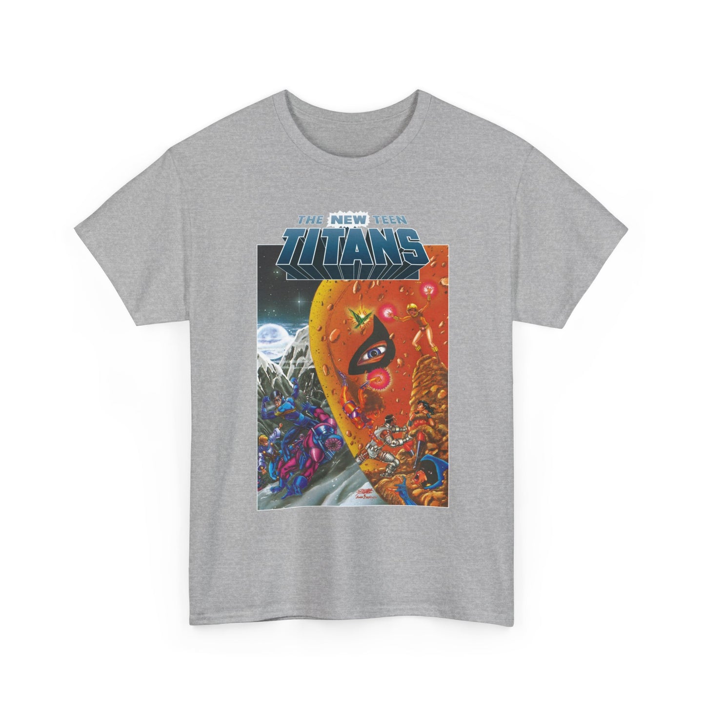 New Teen Titans T-Shirt - George Perez Art - Judas Contract - Deathstroke, Nightwing, Terra, Jericho, Raven, Cyborg, Wonder Girl - DC Comics