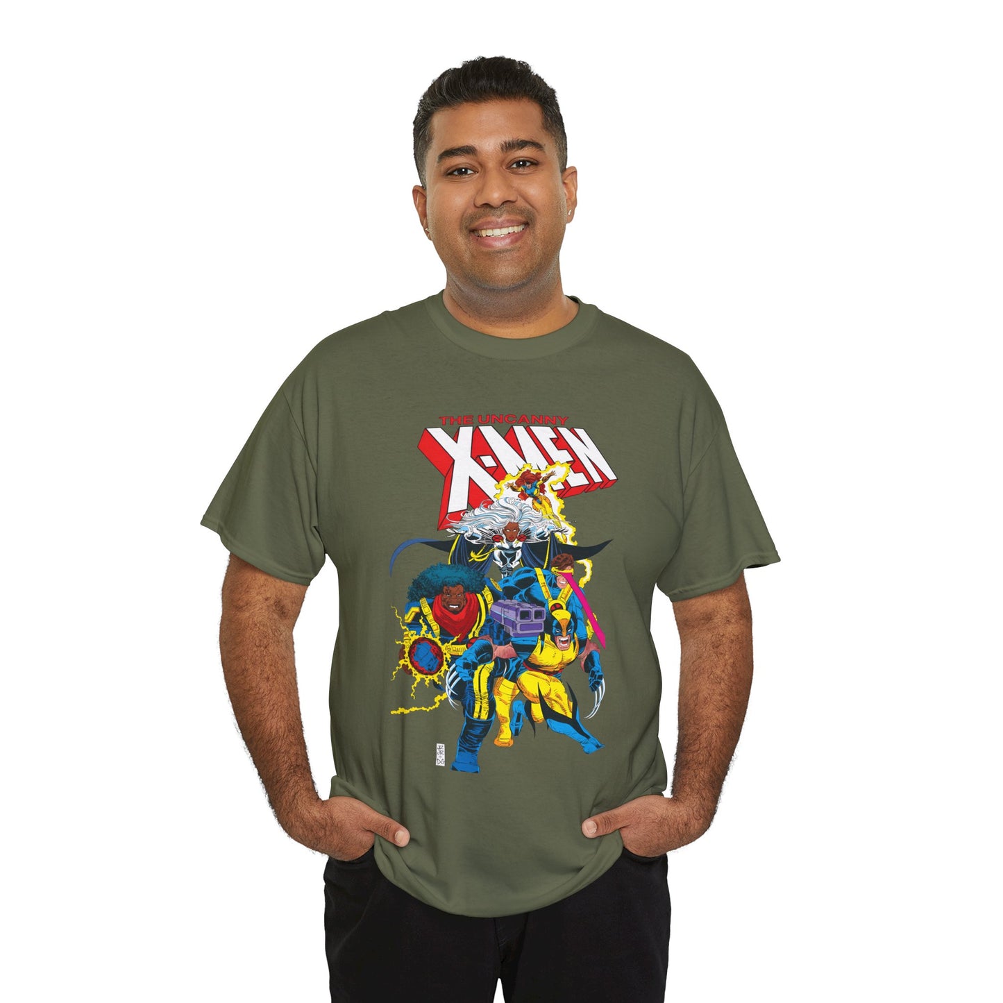 Uncanny X-Men T-Shirt - John Romita Jr Art - Cyclops, Storm, Bishop, Jean Grey, Wolverine - Marvel Comics