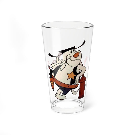 Deputy Dawg Pint Glass, 16oz - Classic Terrytoons 1960s Beloved Cartoon - Retro Animation