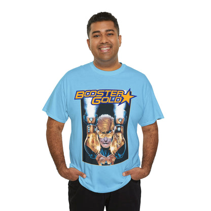 Booster Gold T-Shirt - Dan Jurgens Art - Batman & Robin in His Gauntlets - DC Comics