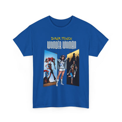 Diana Prince Wonder Woman  T-Shirt - 1970s White Suit Years - Bronze Age DC Comics