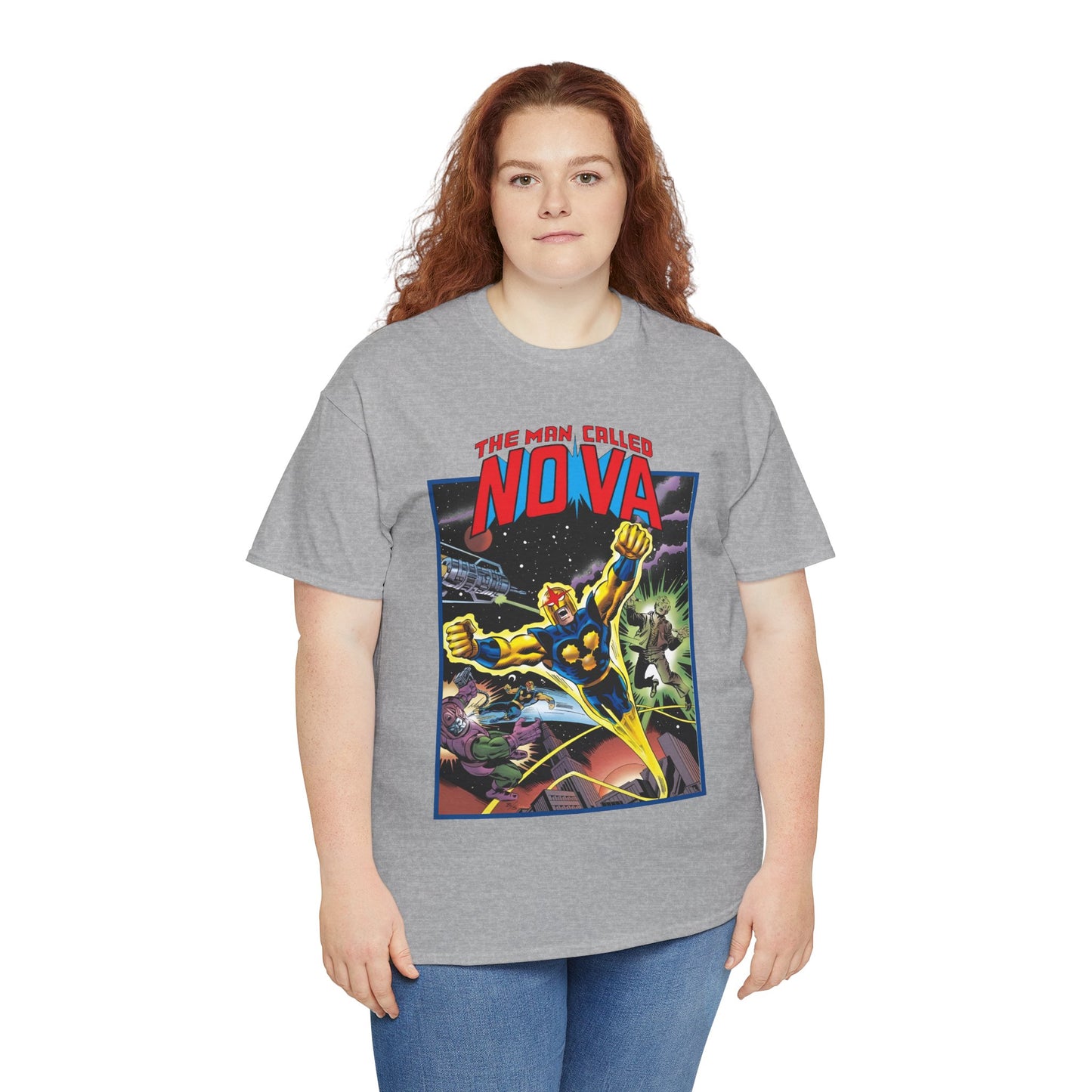 The Man Called Nova T-Shirt - Marvel Comics - Richard Rider - 1970s Comic Series Art - Cosmic Superhero