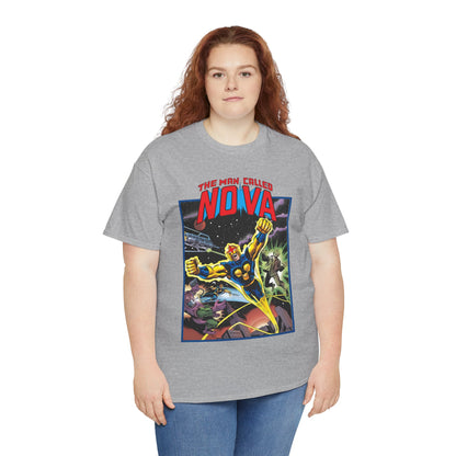 The Man Called Nova T-Shirt - Marvel Comics - Richard Rider - 1970s Comic Series Art - Cosmic Superhero