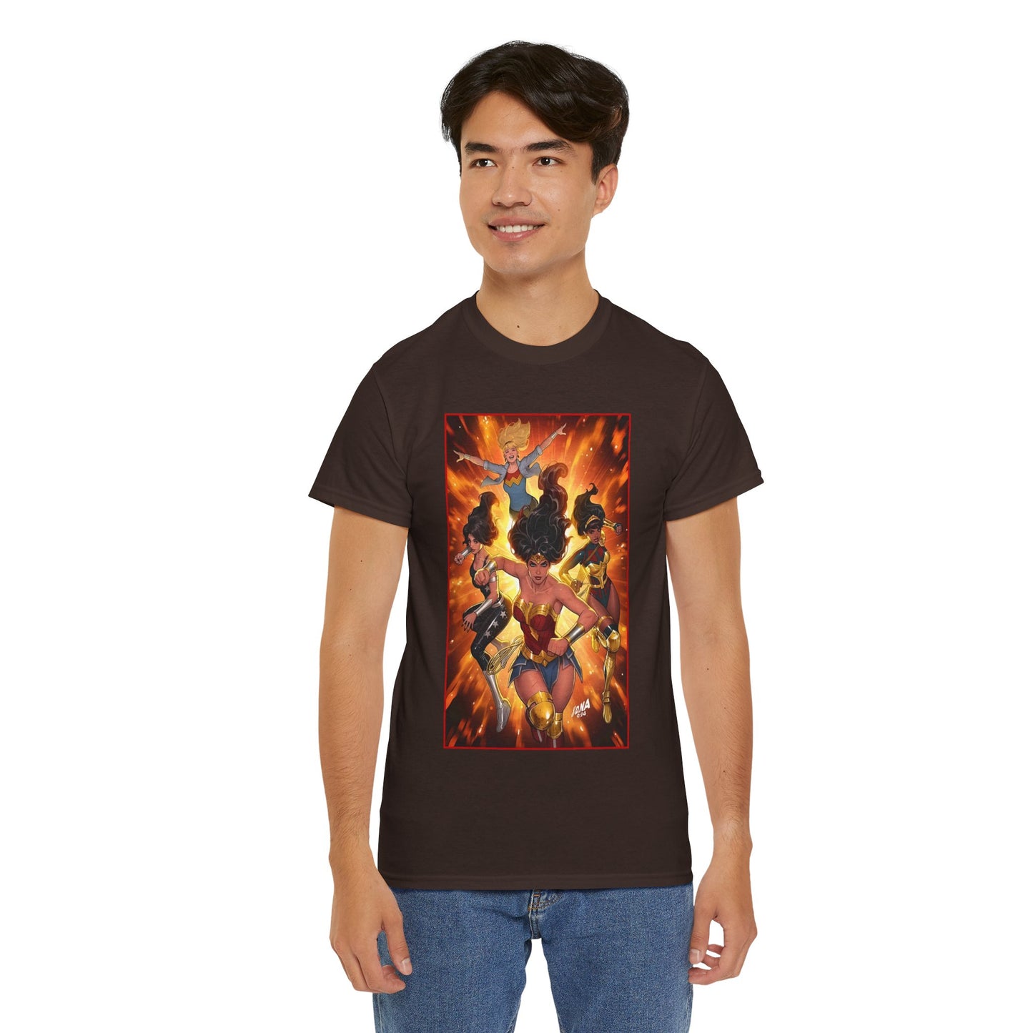 Wonder Woman & the Wonder Girls T-Shirt - David Nakayama Art - Donna Troy, Cassie Sandsmark, Yara Flor - #17 Variant Cover Art - DC Comics