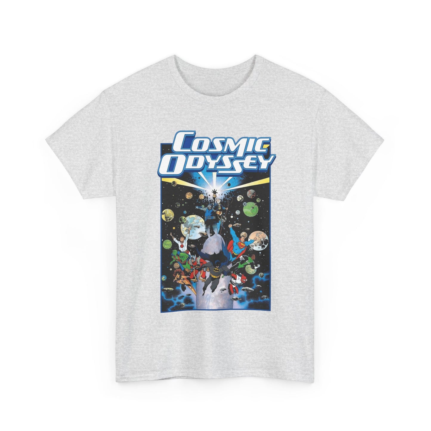 Cosmic Odyssey T-Shirt - Mike Mignola Art - Superman, Darkseid, Lightray, Orion, Starfire, Highfather. John Stewart - DC Comics