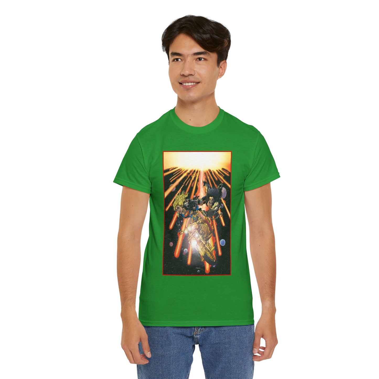 Supergirl & Lobo T-Shirt - George Perez Art - Brave and the Bold #4 Cover Art - 2026 Movie with Milly Alcock and Jason Momoa - DC Comics