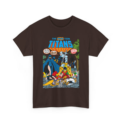 New Teen Titans T-Shirt - George Perez Art - #2 Cover Art - Deathstroke & Ravager - DC Comics