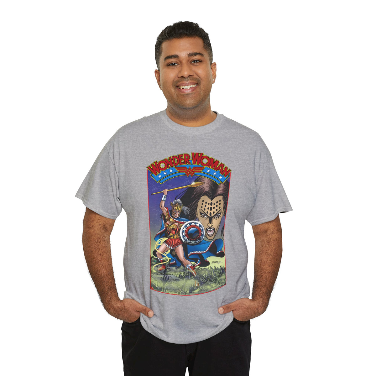 Wonder Woman T-Shirt - George Perez Art - Cheetah, 1980s - DC Comics