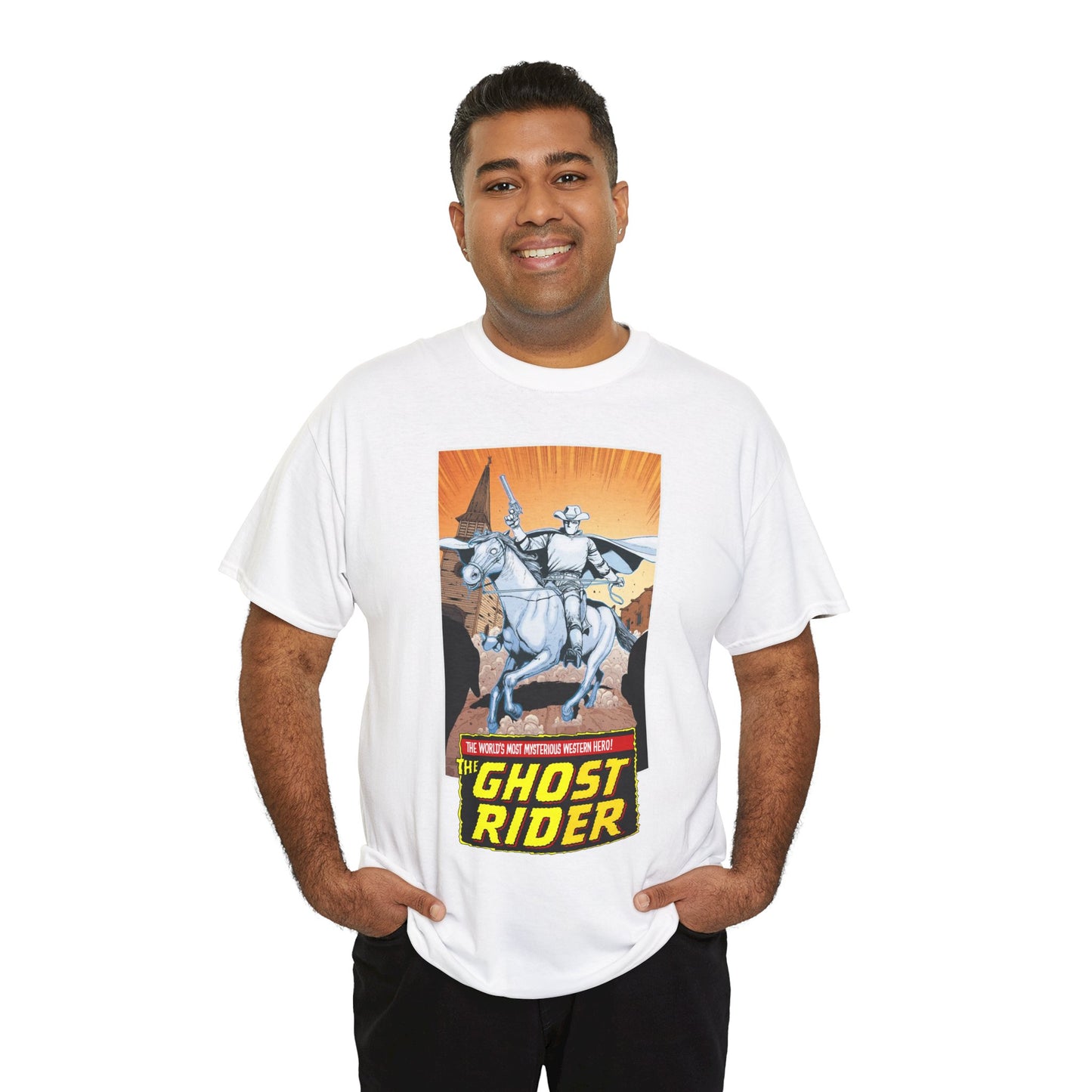 Ghost Rider/Phantom Rider T-Shirt - Carter Slade - Marvel Comics - 1970s Supernatural Western Hero
