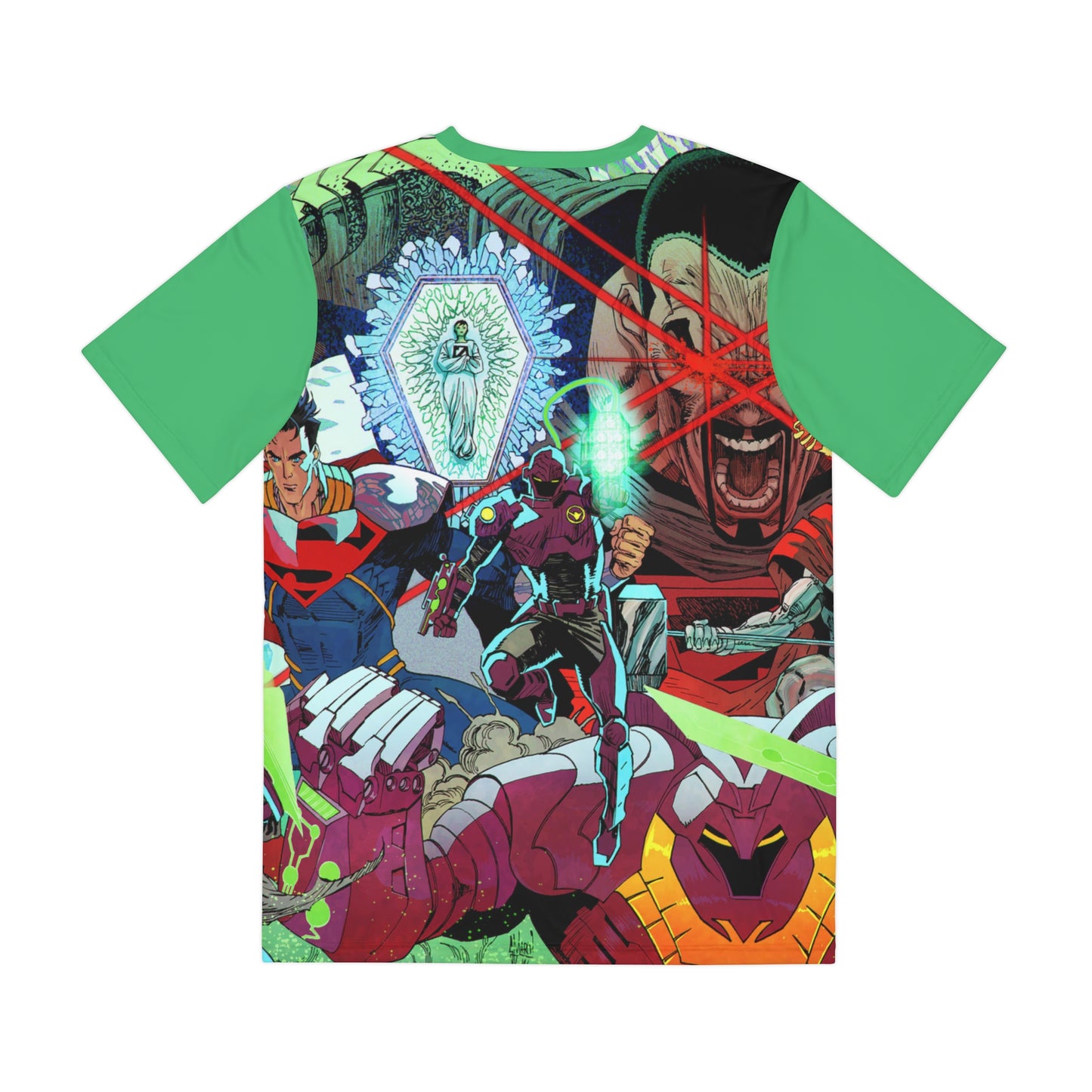 Superman: Kingdom of Zod All Over Print Tee (Polyester) - Guillem March Art - Supergirl, Superboy (IMPROVED PLACEMENT AND PRINTING TECHNIQUES)