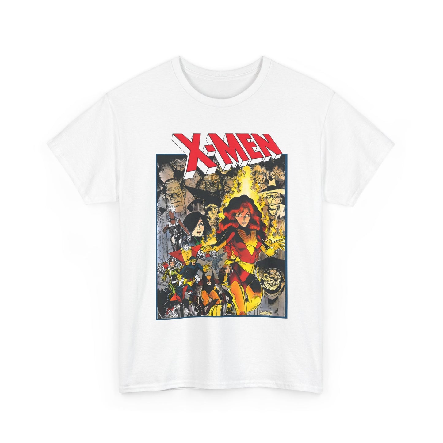 Uncanny X-Men T-Shirt - Arthur Adams Art - Dark Phoenix: From the Ashes Story - Storm, Cyclops, Wolverine, Rogue, Colossus, Nightcrawler - Marvel Comics