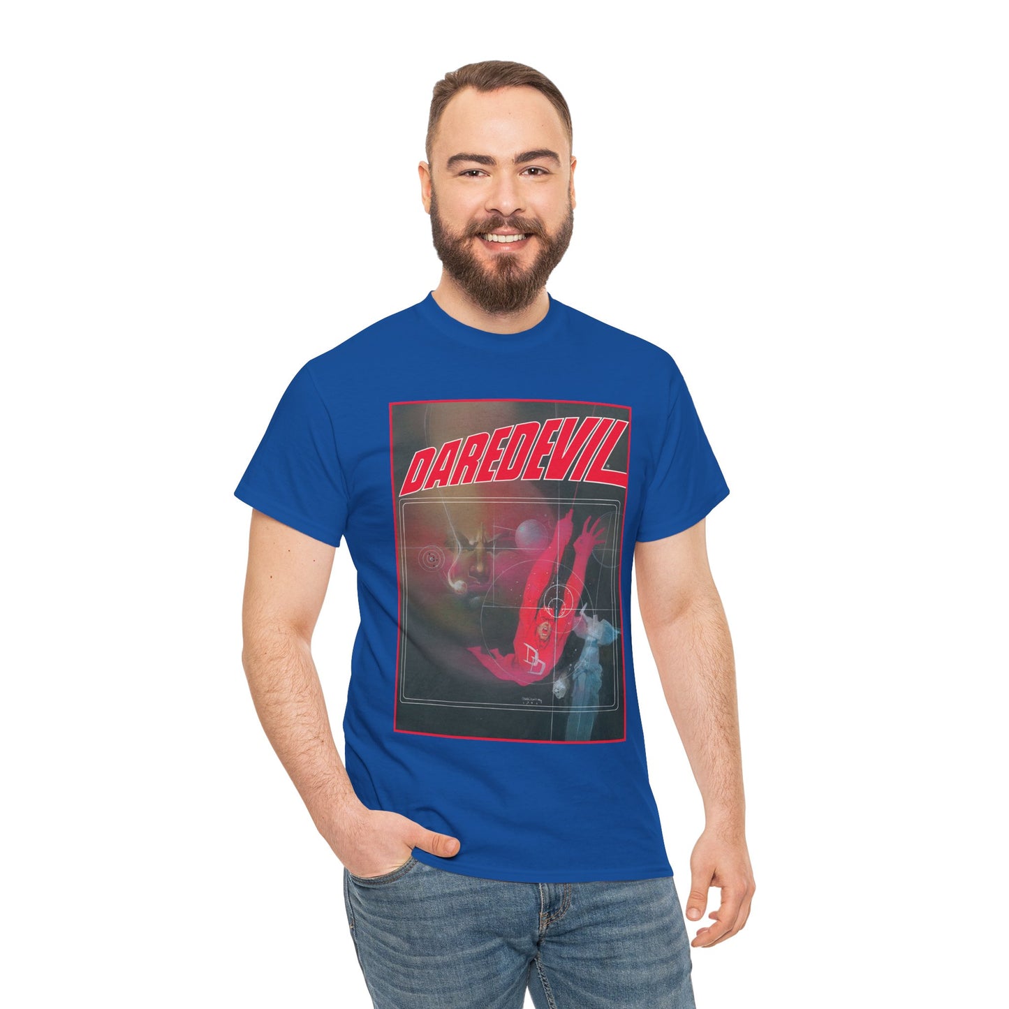 Daredevil T-Shirt - Bill Sienkiewicz Art - Marvel Graphic Novel Love & War - Vs Kingpin - Frank Miller Story