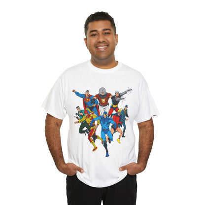 Charlton Characters T-Shirt - DC Comics - Captain Atom, Peacemaker, The Question, Blue Beetle, Judomaster