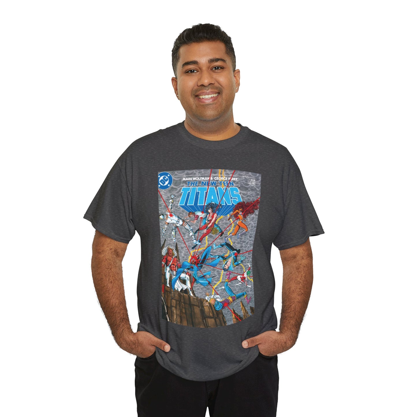 New Teen Titans T-Shirt - George Perez Art - Trigon the Terrible - DC Comics