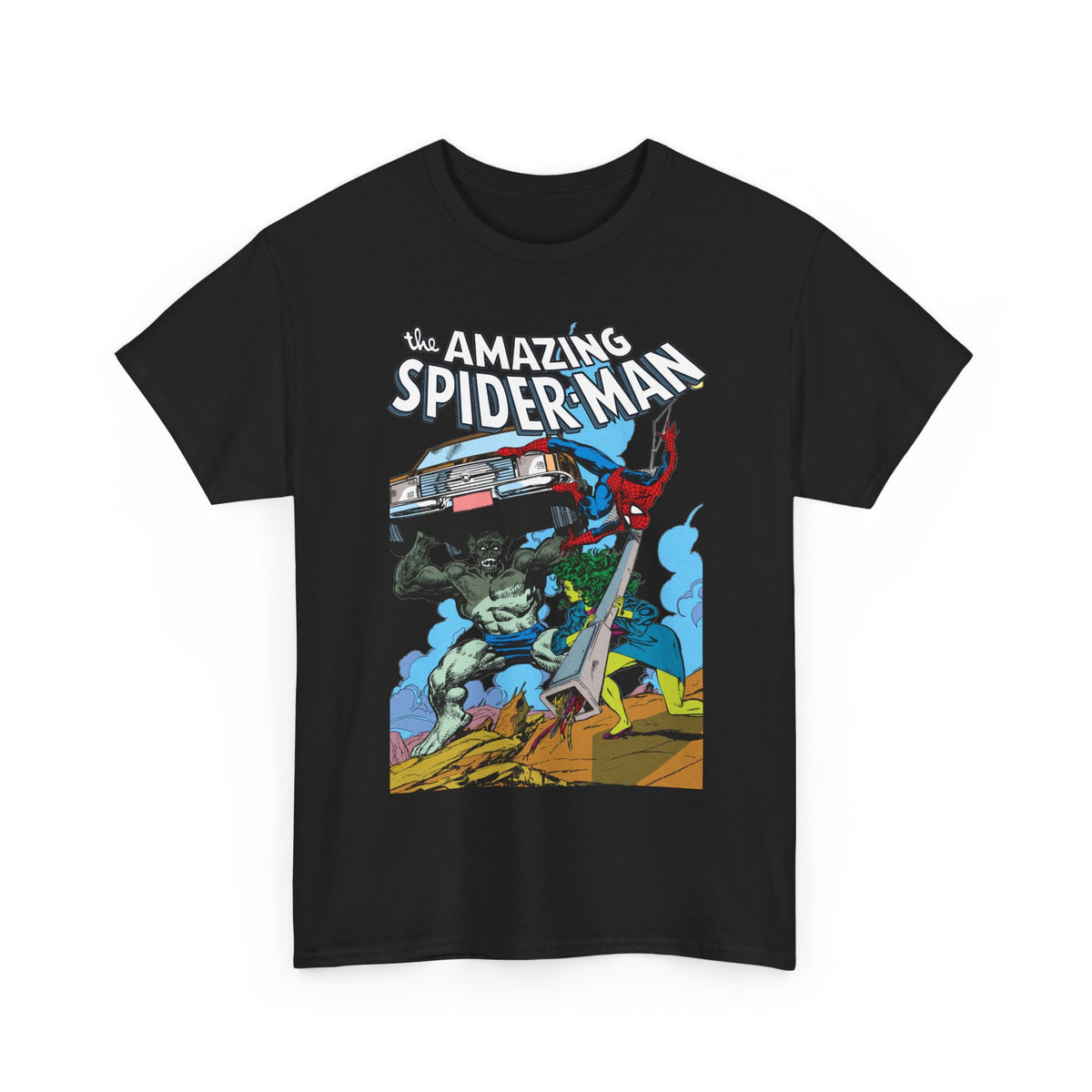 Amazing Spider-Man & She-Hulk T-Shirt - John Byrne Art - Marvel Comics