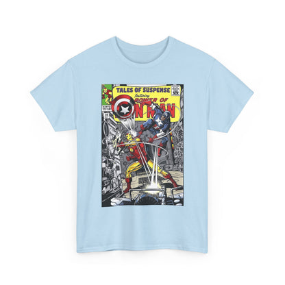 Tales of Suspense T-Shirt - George Perez #58 Cover Homage Art - Captain America & Iron Man - Marvel Comics