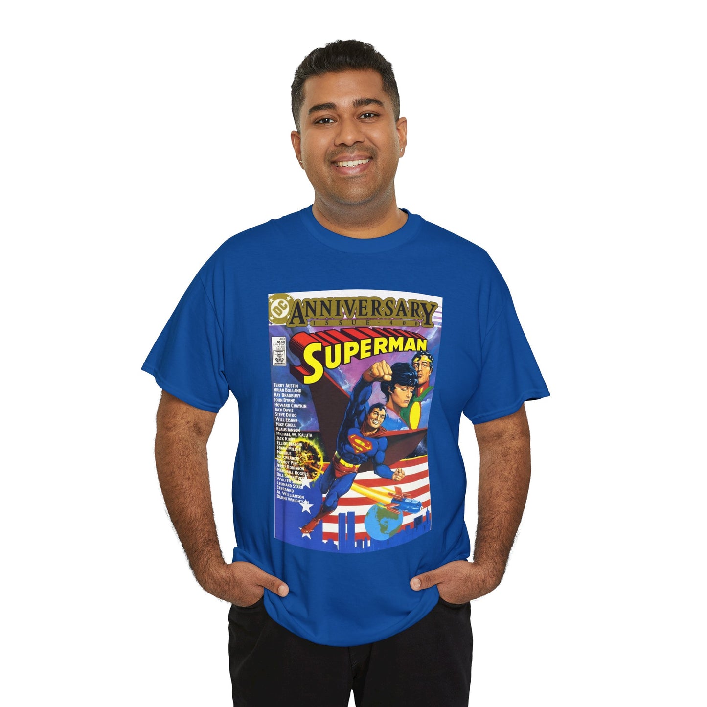 Superman #400 T-Shirt - Howard Chaykin & Frank Miller Art - Jor-El, Lara, Krypton - DC Comics